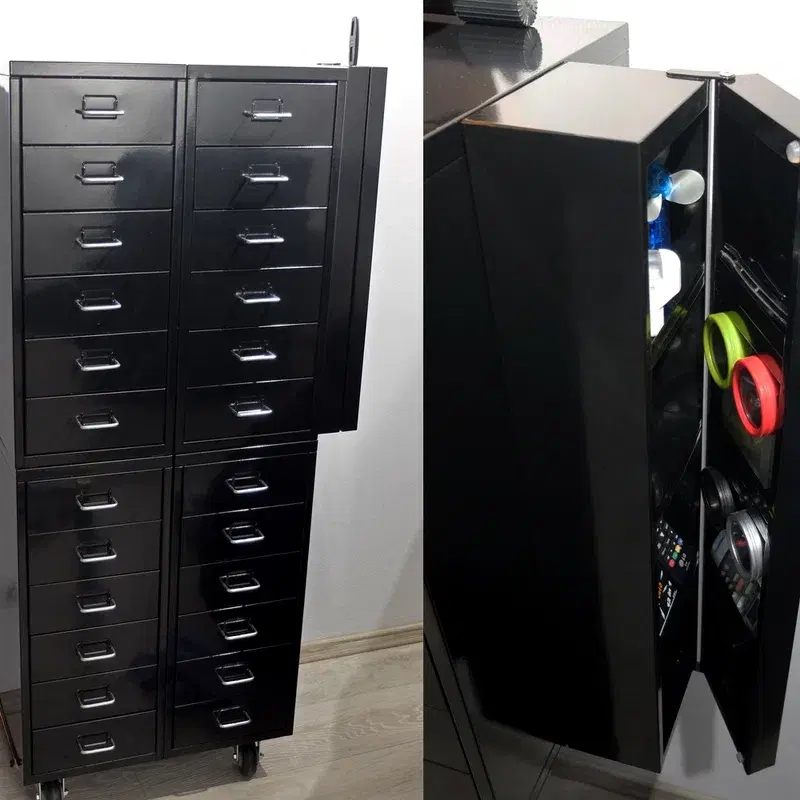 4x IKEA Helmer + 1x Ätran