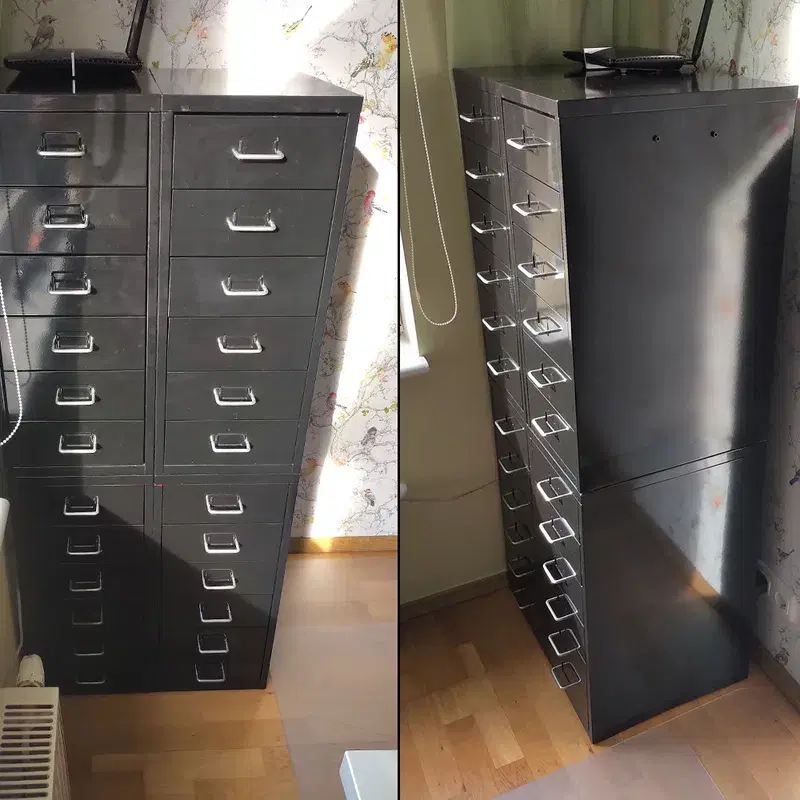 4x IKEA Helmer + 1x Ätran