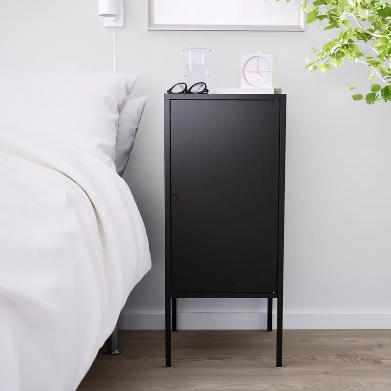 3 METAL CABINETS / NIGHTSTANDS, Ikea
